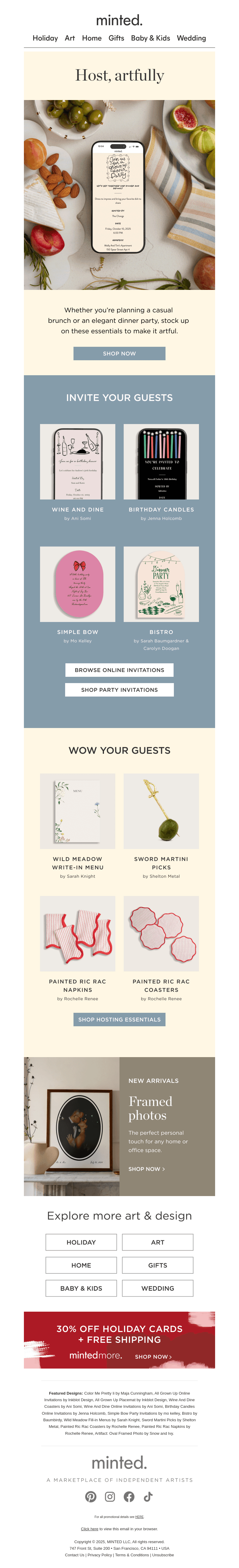 Playing host in the new year?