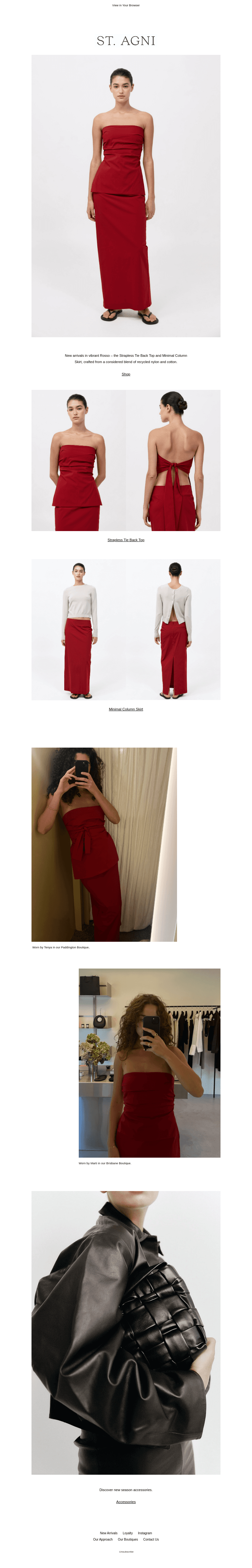 New Arrivals In Rosso