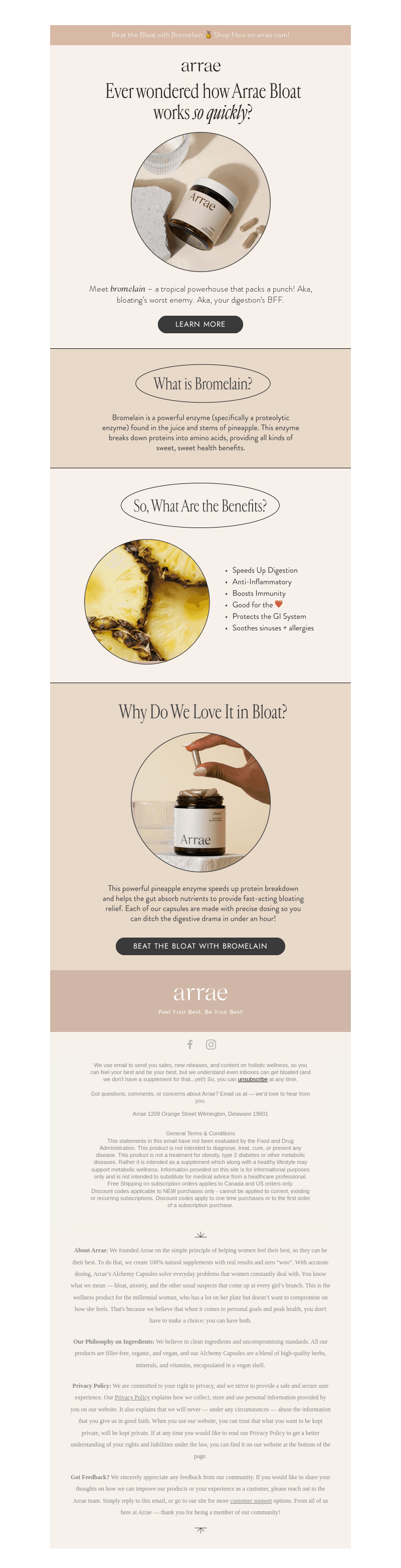 Pass the Pineapple, Beat the Bloat