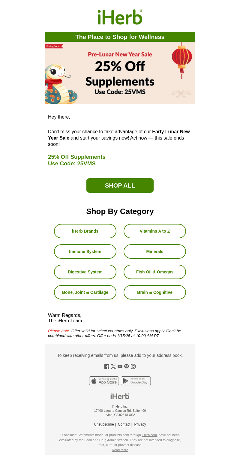 ⏰ Last Chance: 25% Off Supplements Ends Soon!