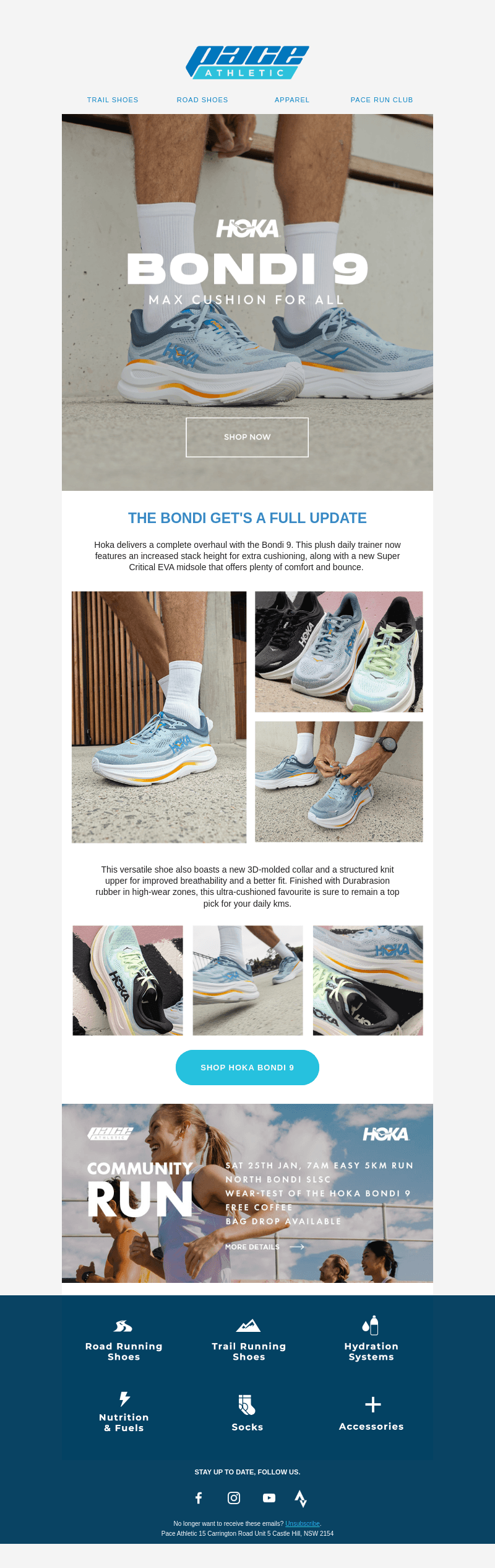The Hoka Bondi 9 is here! ☀️ 🌊