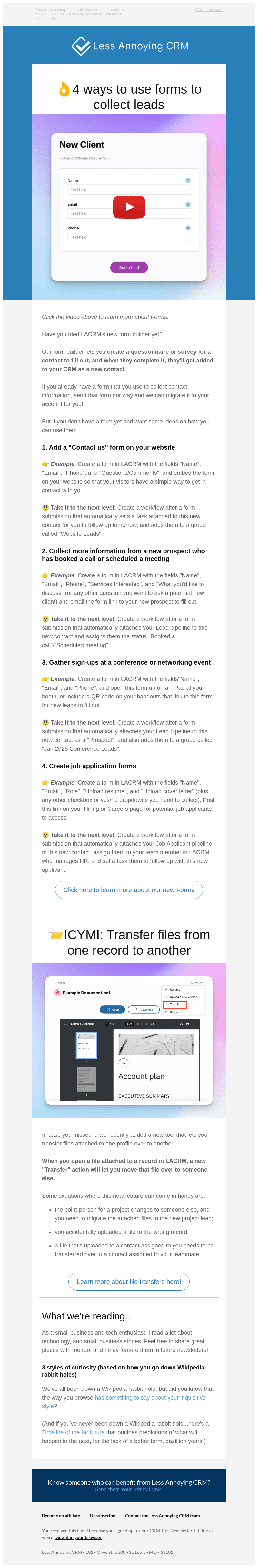 LACRM Tips: Use forms to collect leads