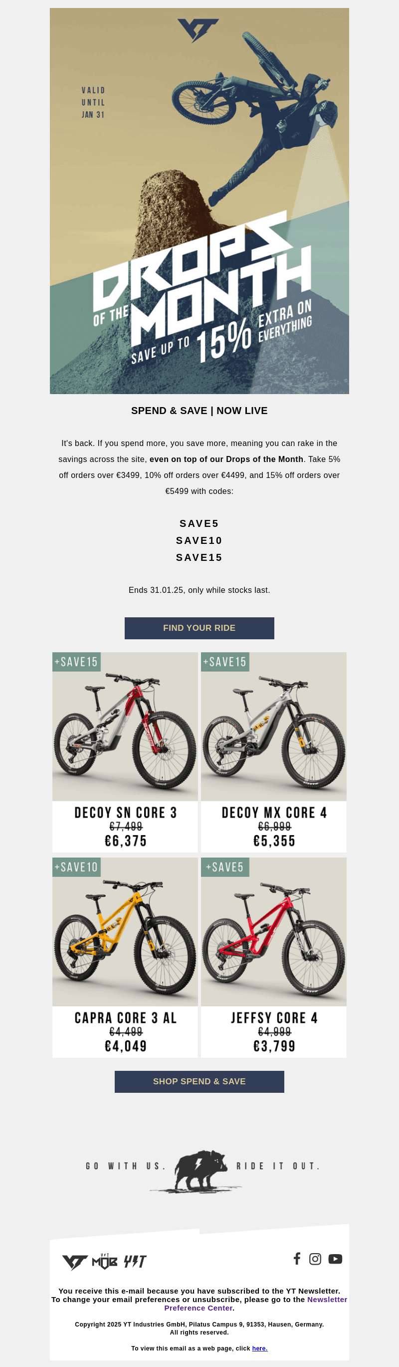 January Spend & Save: Now Live