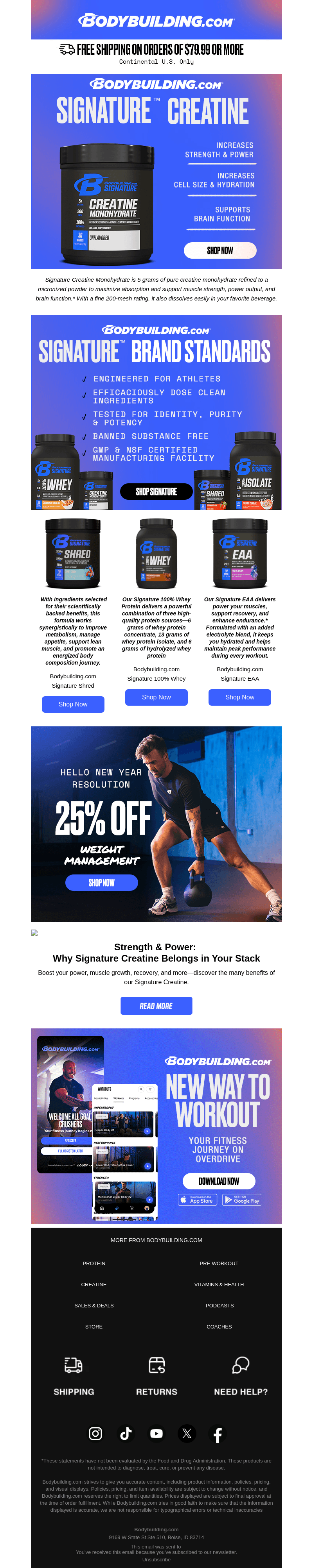 Bodybuilding email from Tue, Jan 14, 2025