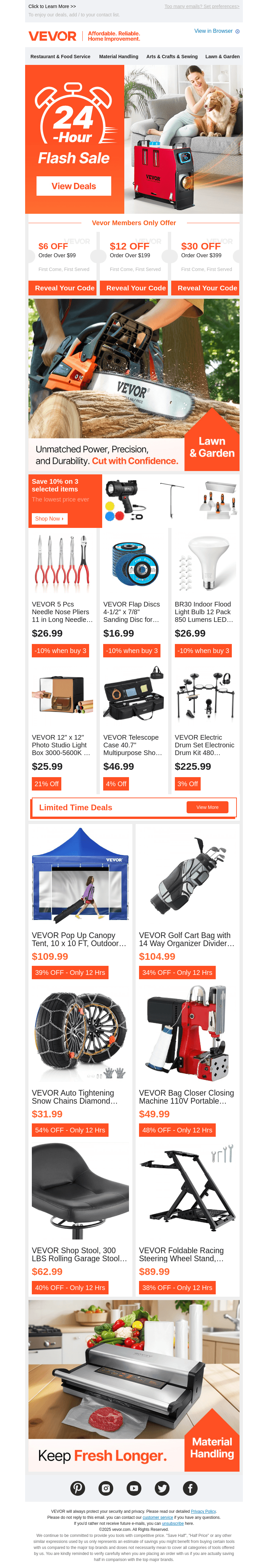 Quick! 24-Hour Online Event - Great Savings!