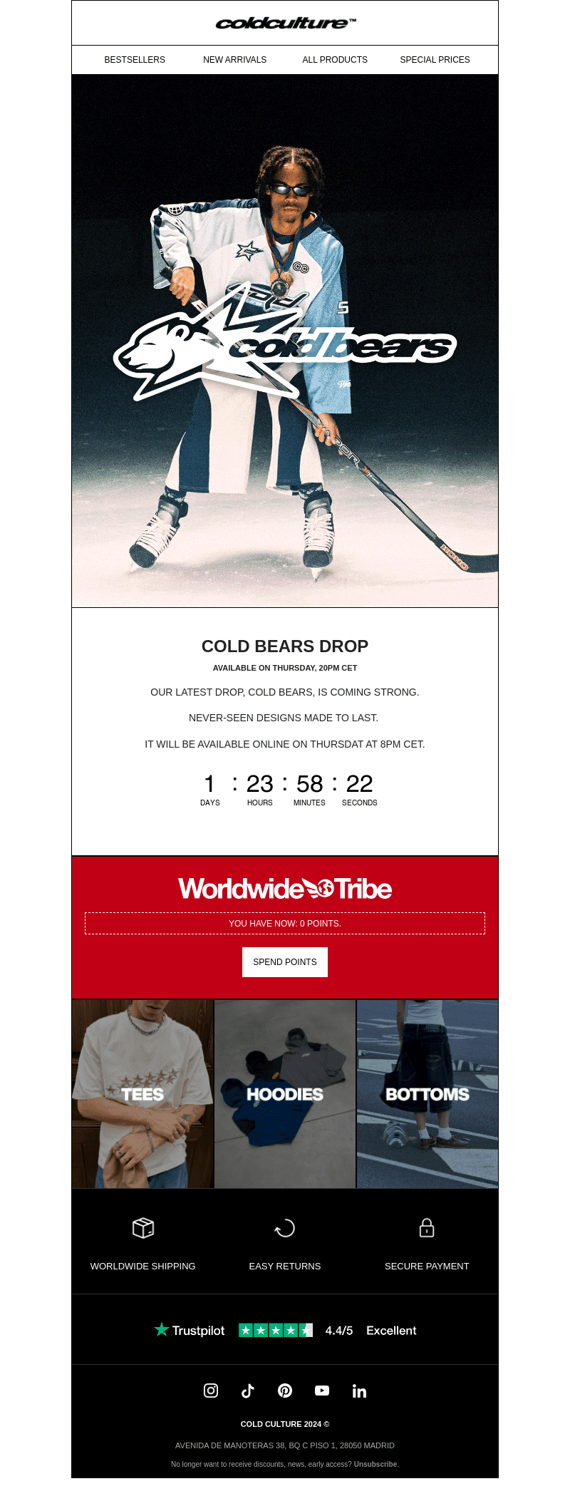 COLD BEARS DROP COMING SOON 🏒