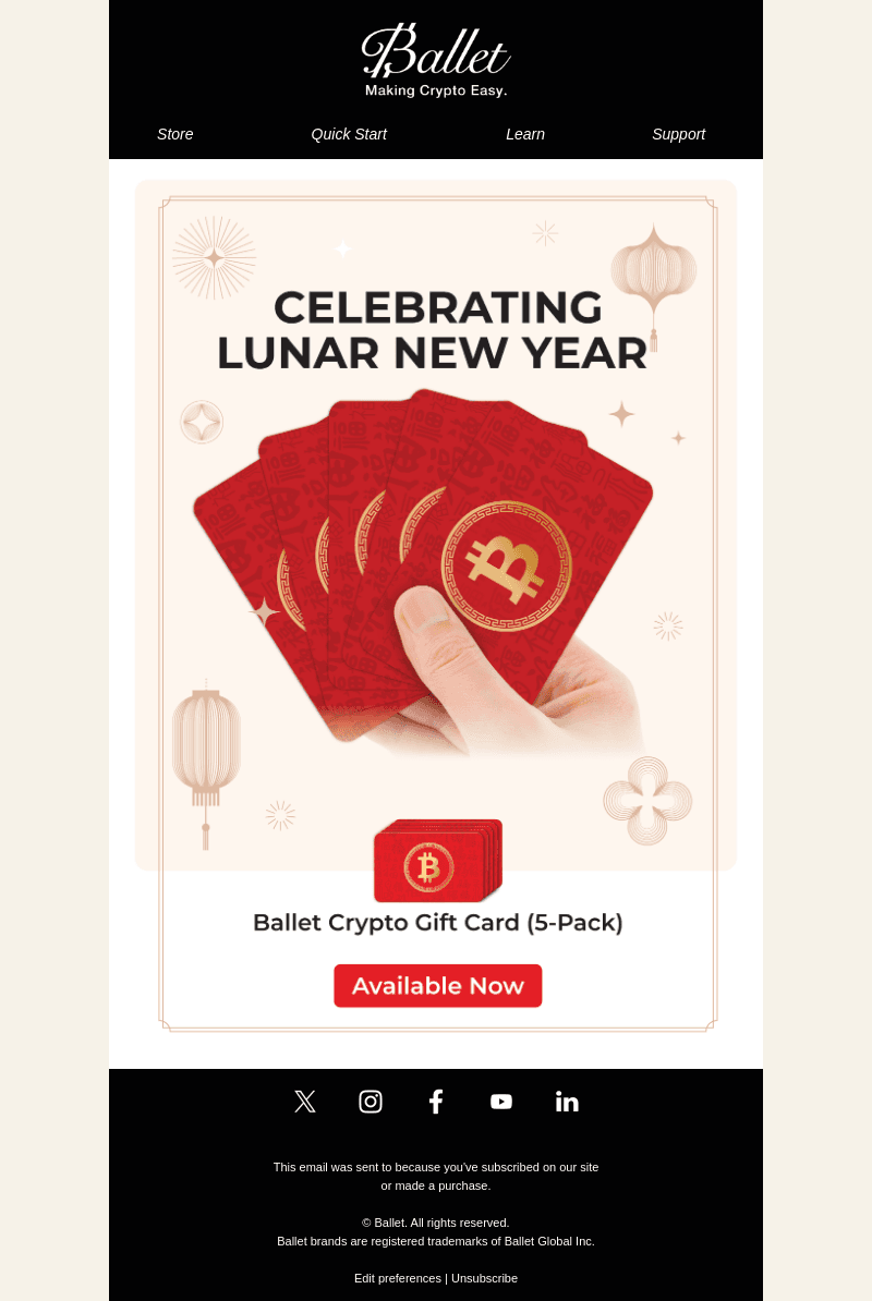Ballet email from Tue, Jan 14, 2025