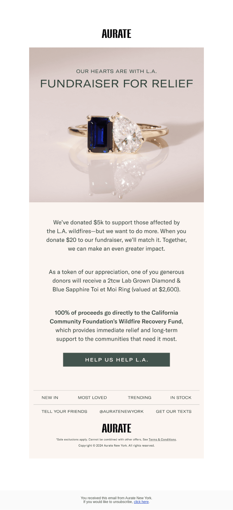 FUNDRAISER FOR RELIEF