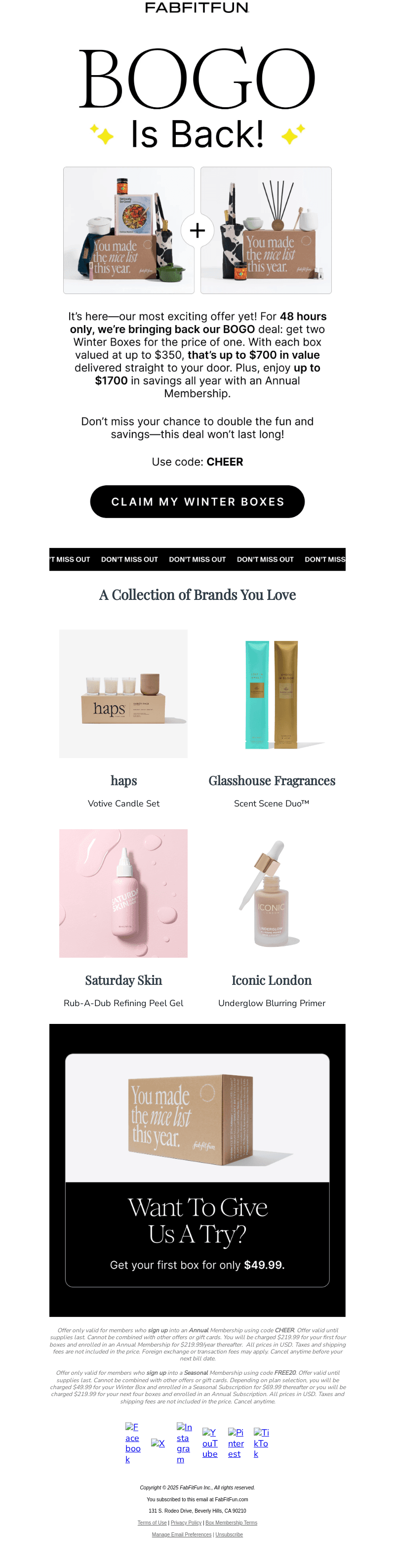 Don’t Miss This: BOGO Winter Boxes End Soon!