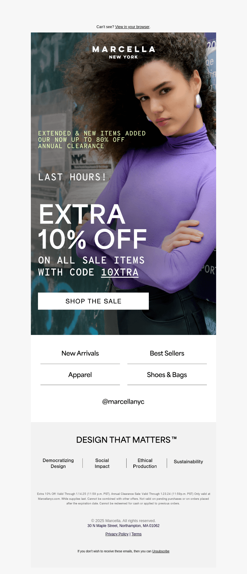 LAST HOURS! Extra 10% Off On All Clearance Items