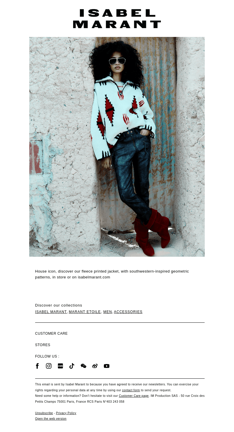 Marant Etoile: Printed details
