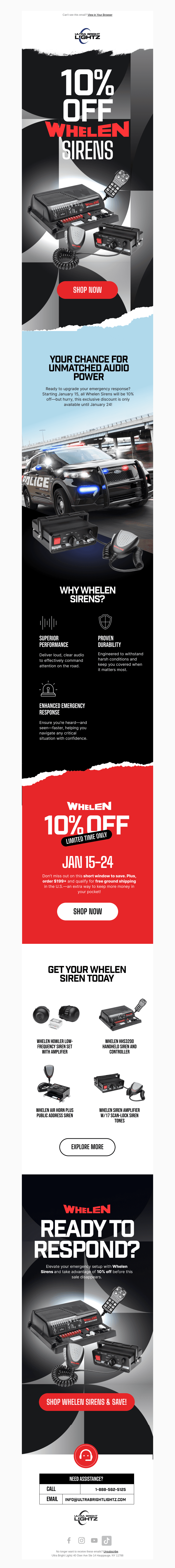 Get 10% Off Whelen Sirens – Starts Now!