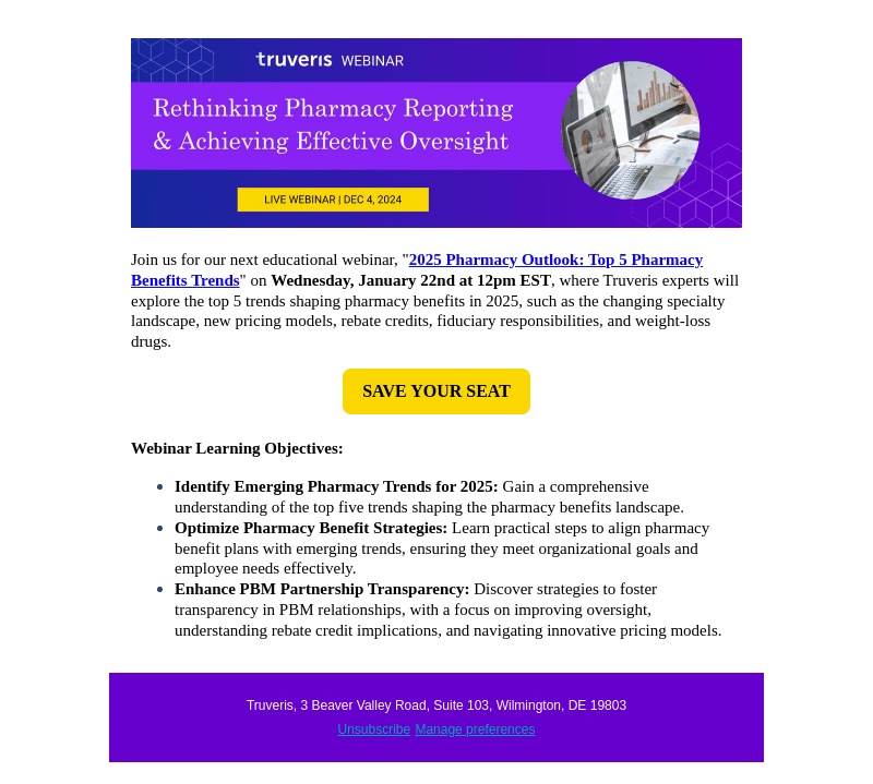 2025 Pharmacy Trends Webinar