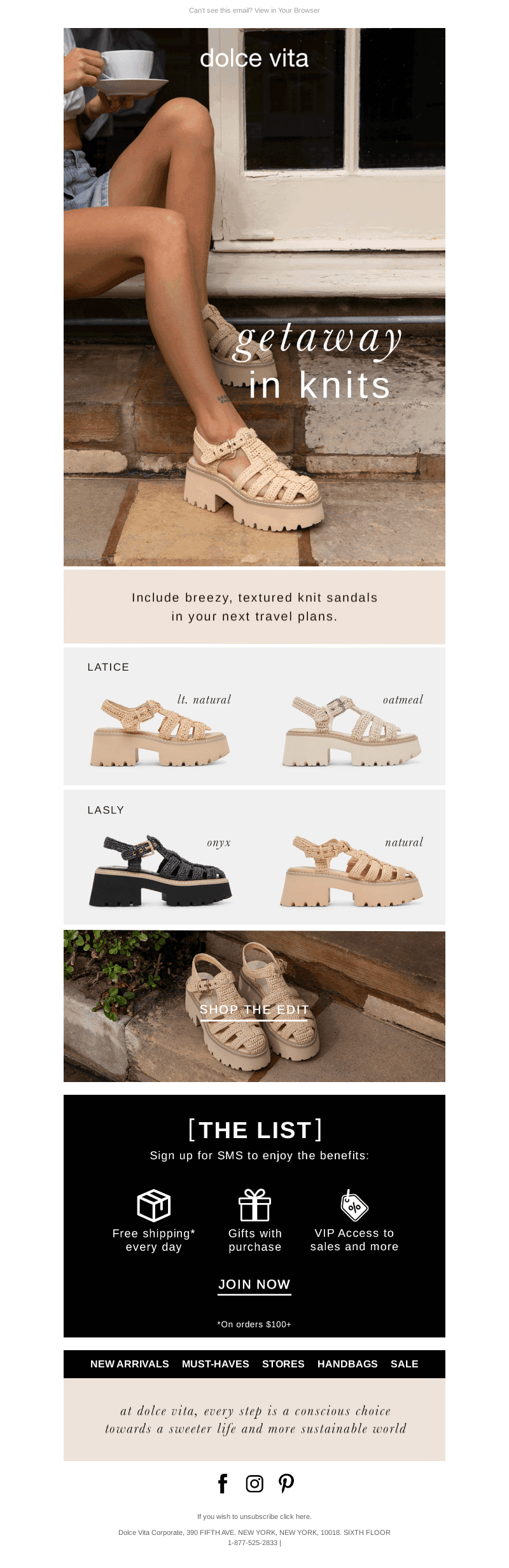 STRAPPY KNIT SANDALS