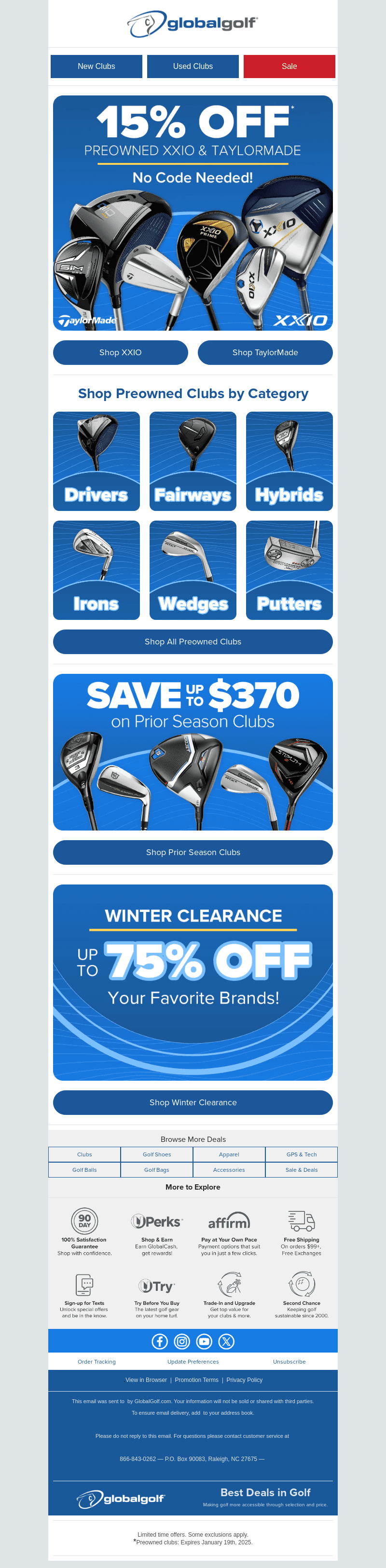 Save Big on XXIO, TaylorMade & More—No Code Needed!