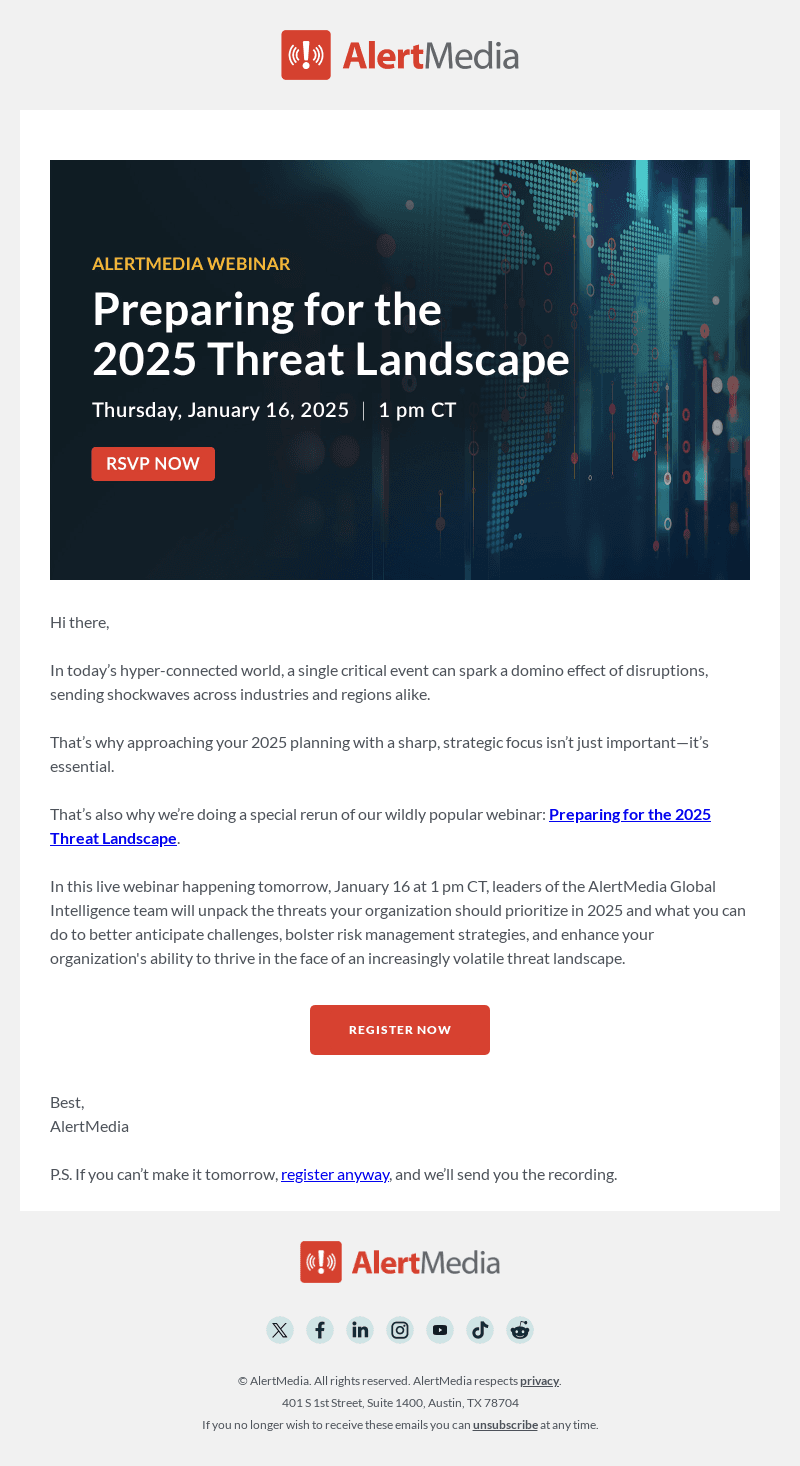I noticed you haven’t registered
