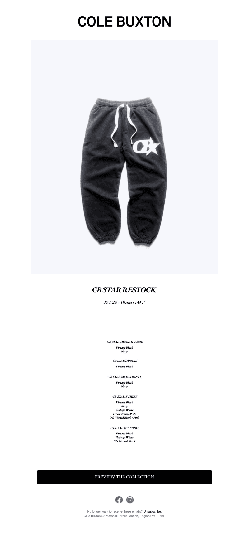 CBSTAR RESTOCK