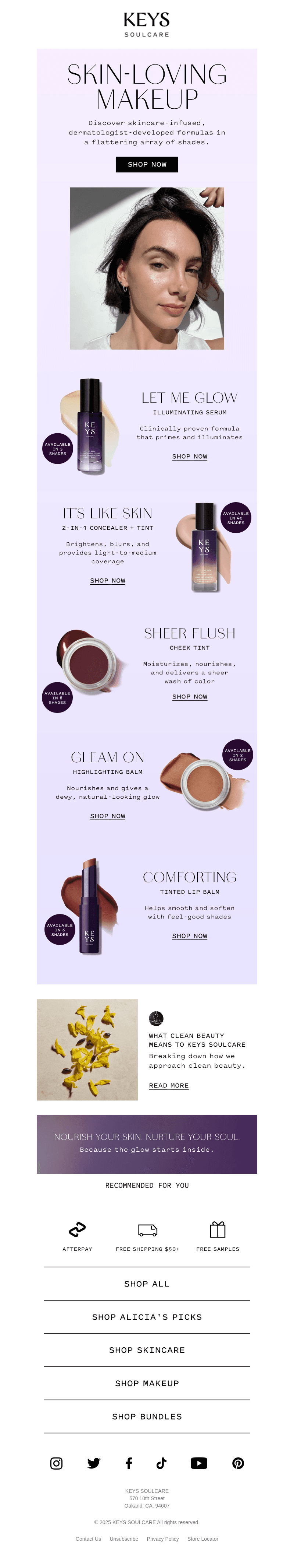 Makeup your skin will love 💜