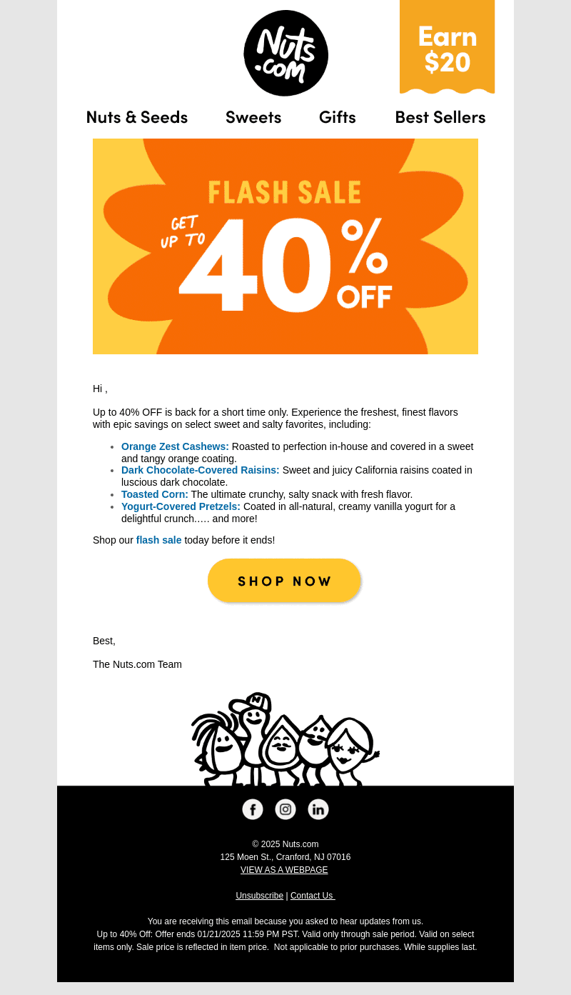 UP TO 40% OFF FLASH SALE