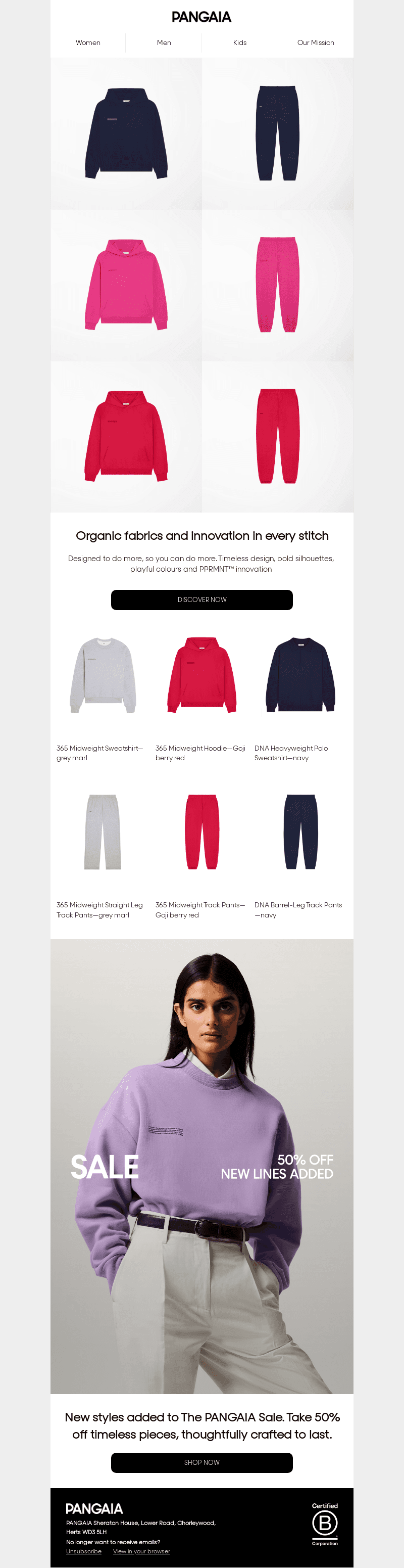 Tracksuits that mean and do more