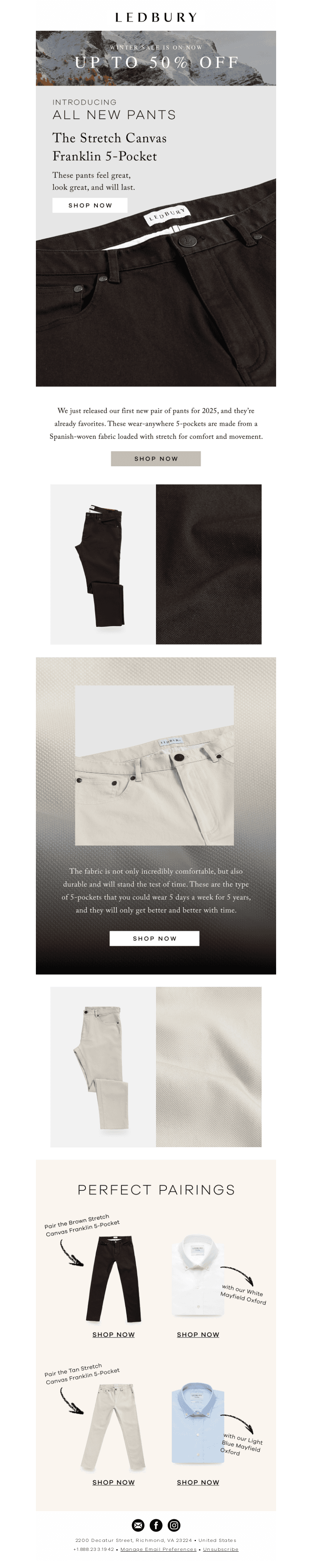 All New Pants - Stretch Canvas
