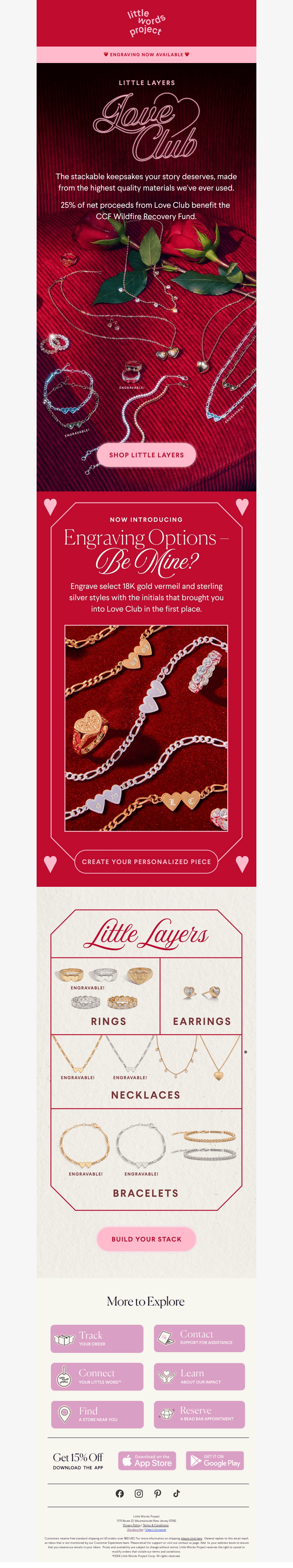 Introducing our first-ever Little Layers engravable styles ❤️