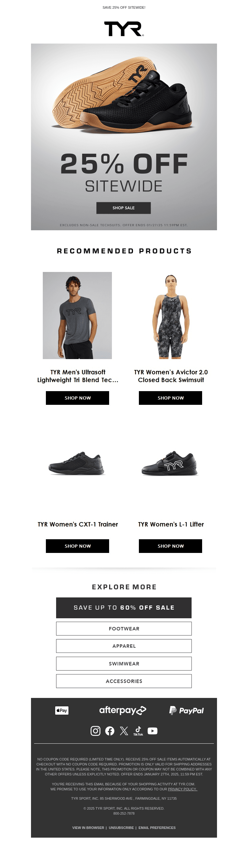 Train Hard, Shop Smart – 25% Off Sitewide! 🚨