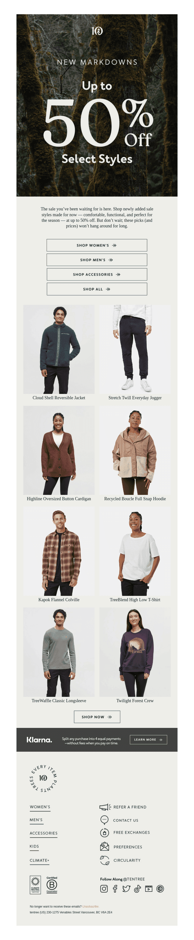 New Markdowns: Up to 50% Off Select Styles