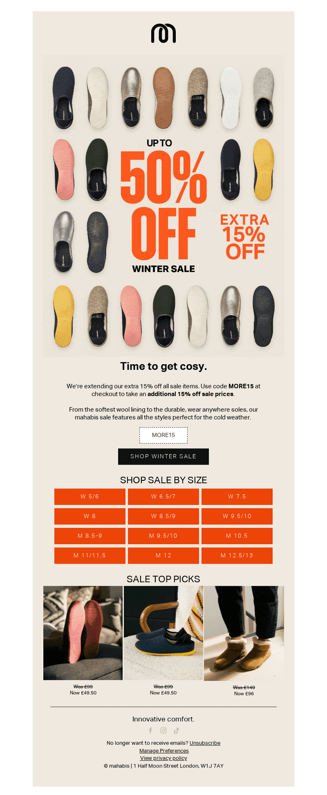 Hey, just for you: extra 15% off extended