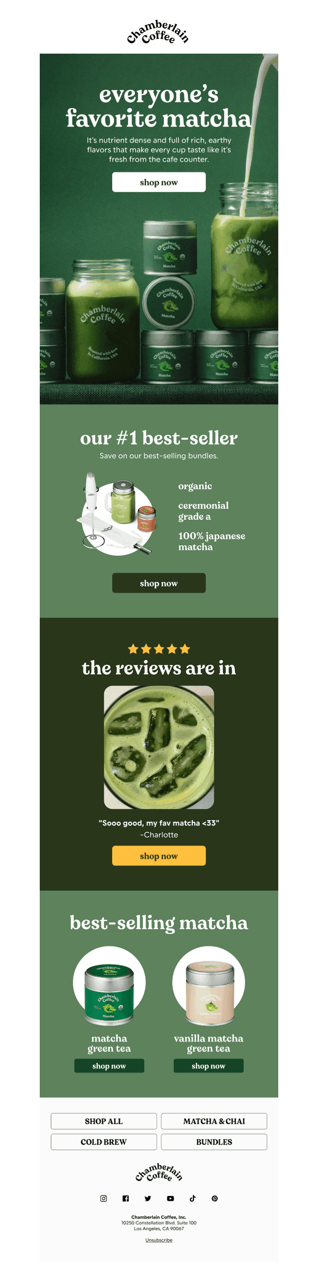 meet our best-selling matcha
