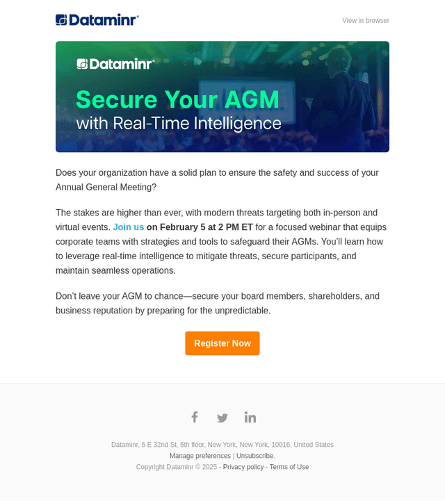 Protect your AGM with confidence