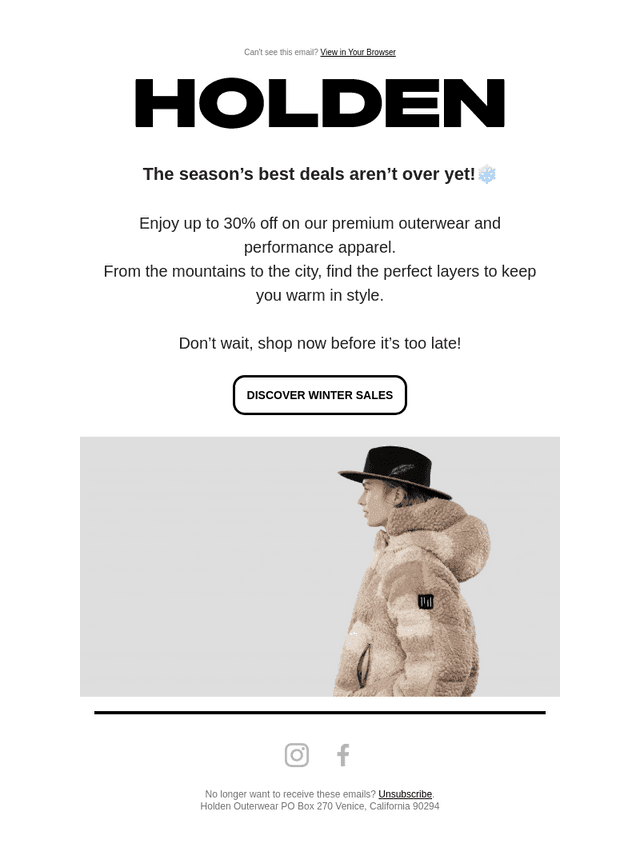 Winter Discounts Won’t Last Forever