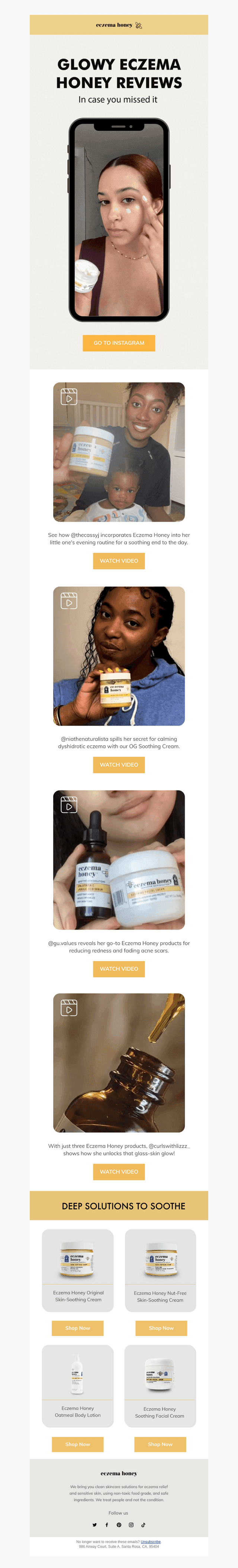 Eczema Honey Co email from Fri, Jan 17, 2025