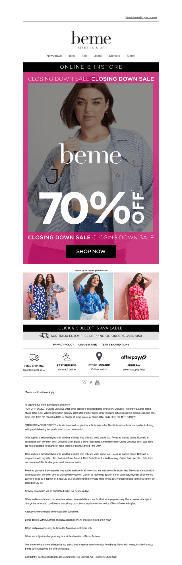 70% OFF* All Beme Jackets