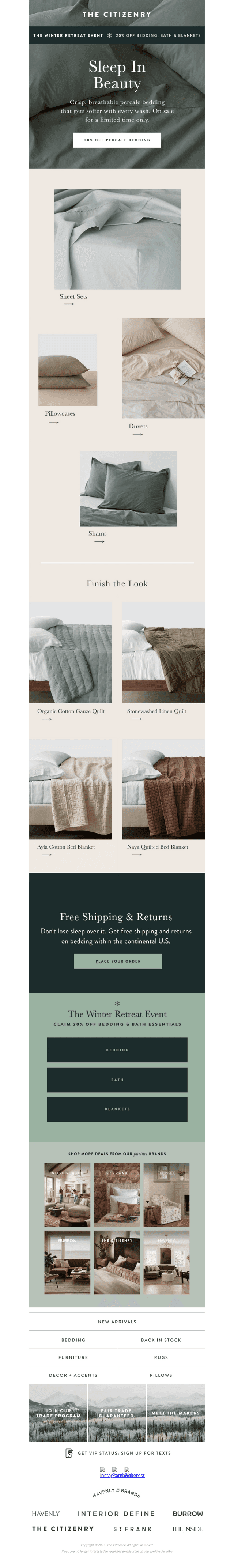 Bedding Spotlight: Organic Percale
