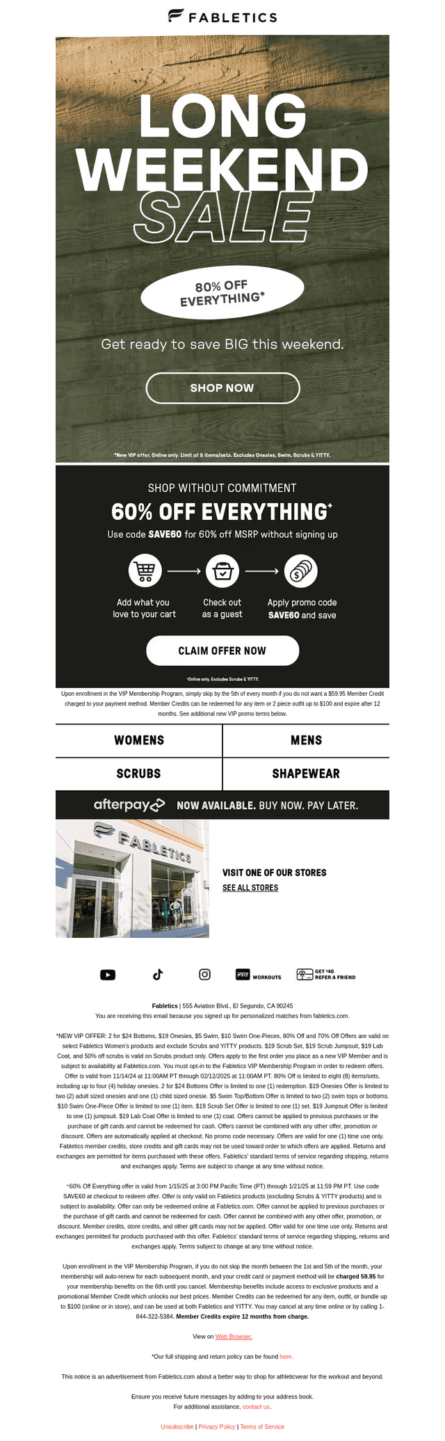 LONG WEEKEND = BIG DEALS​