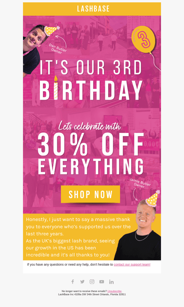 30% OFF for our Birthday!🎉