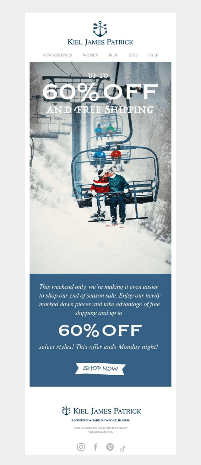 Up To 60% Off Plus Free Shipping!