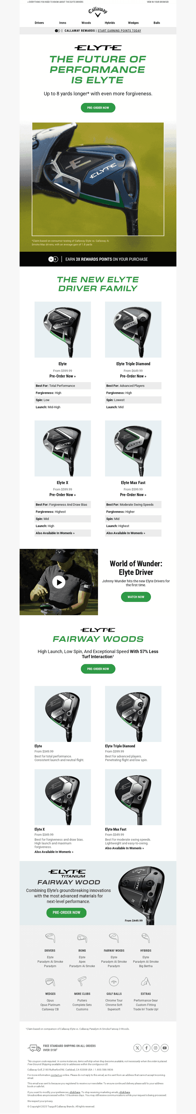 Pre-Order Now: The New Elyte Drivers
