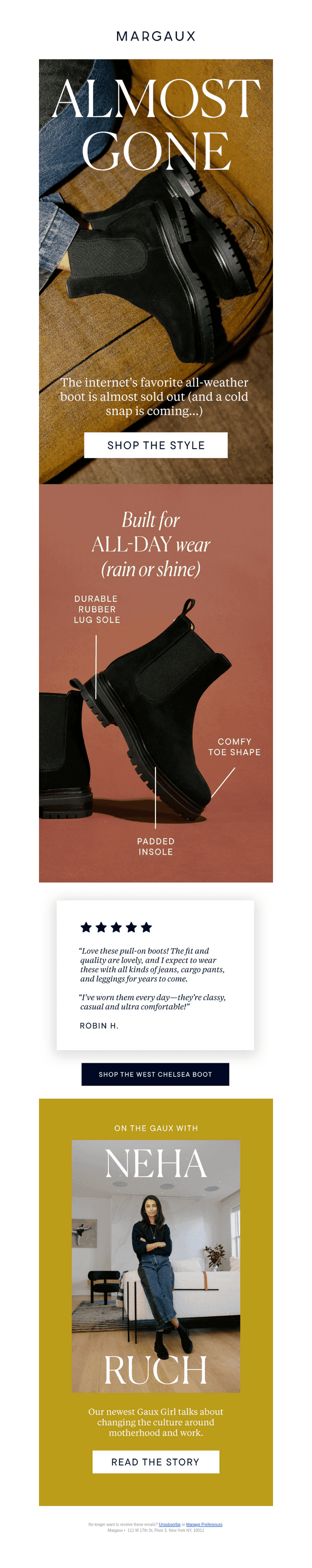 Everyone's favorite boot is almost gone...