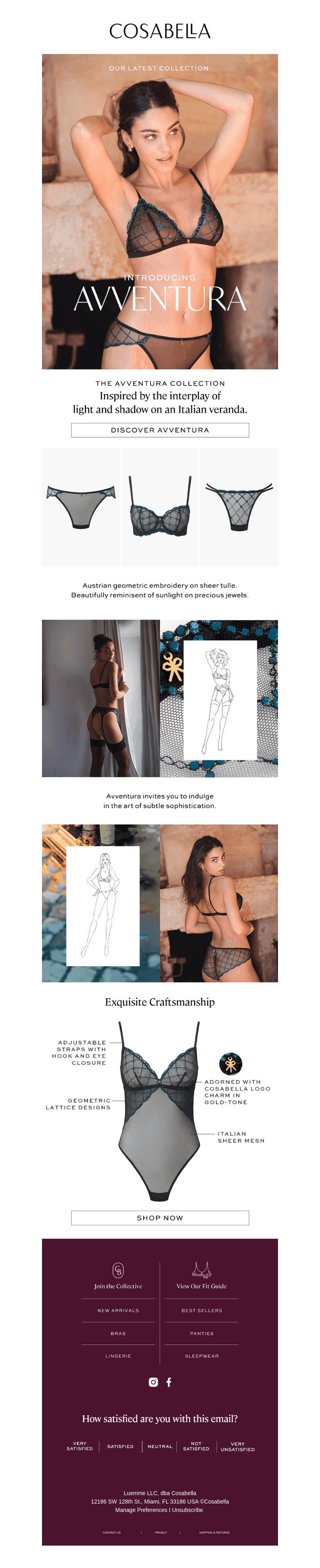 New Elevating intimate wear: Avventura