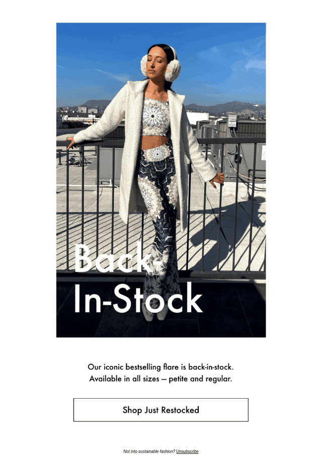 BACK IN STOCK FLARES