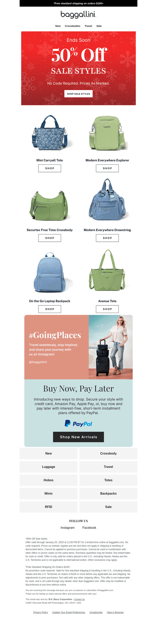 Ends Soon: ﻿50% ﻿off All Sale Styles