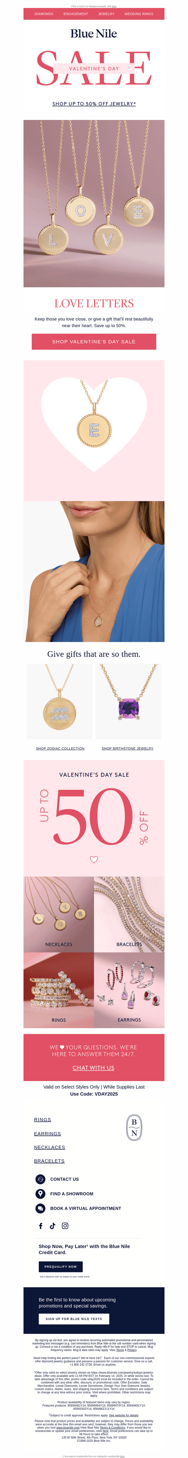Save Up to 50% on Diamond Initial Pendants