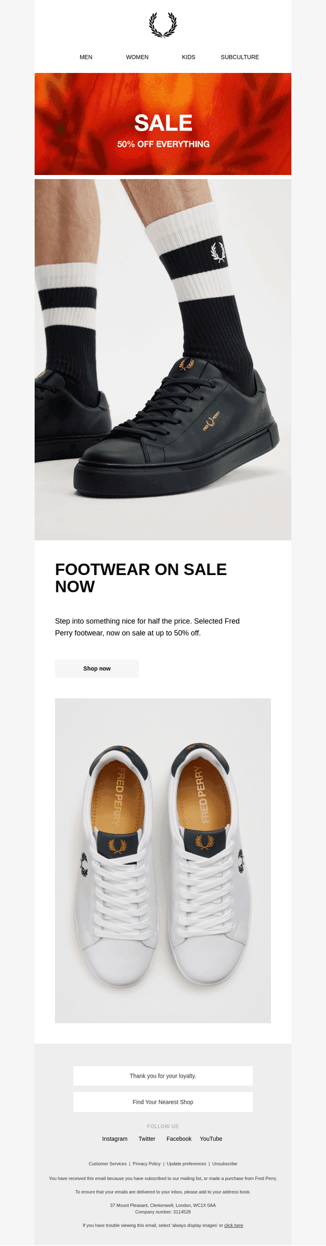 Footwear Now All At 50% Off