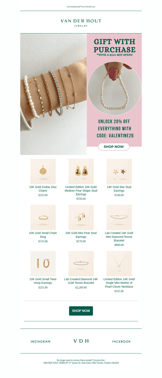 Gift with Purchase Inside + 20% off! 💓