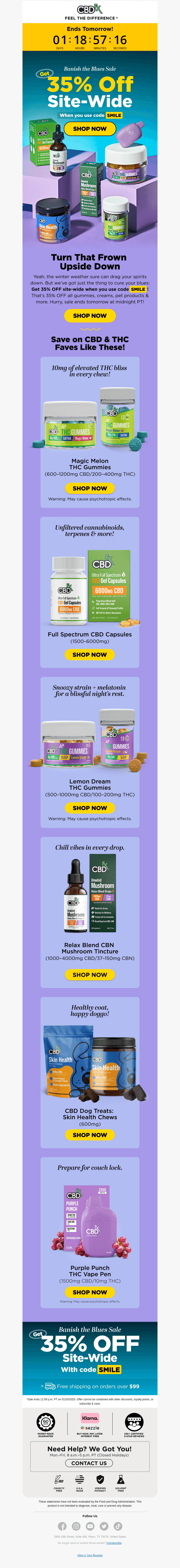 Hurry, 35% OFF site-wide ends tomorrow! 😱