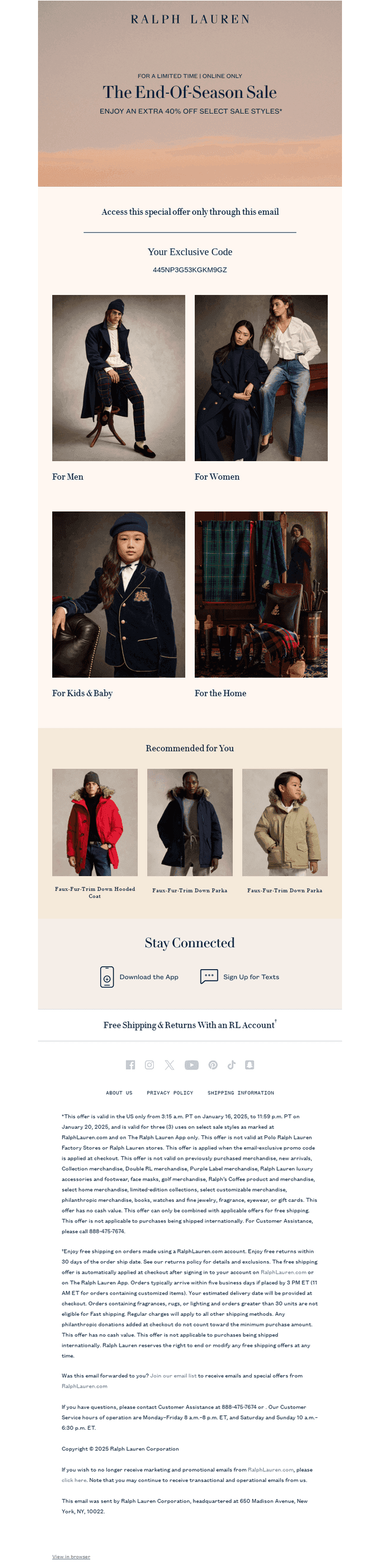 Exclusive: Extra 40% Off Select Sale Styles