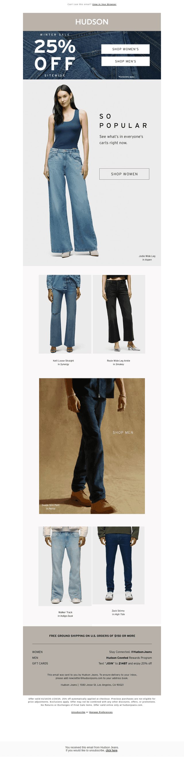 25% OFF These Trending Silhouettes