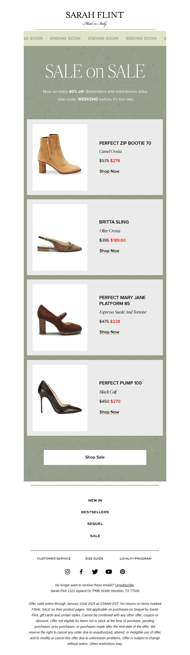 Ends Soon: Long Weekend Sale